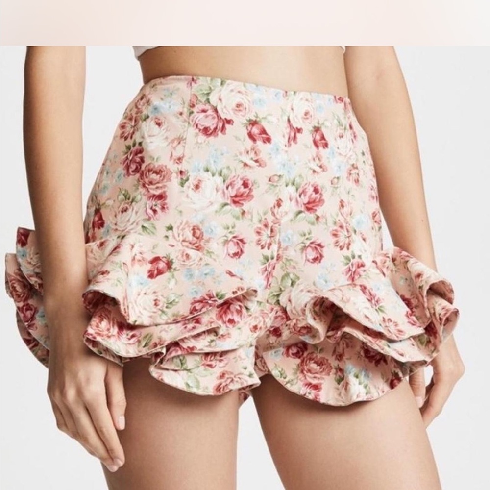 Petersyn Ruffle Shorts in Bloom